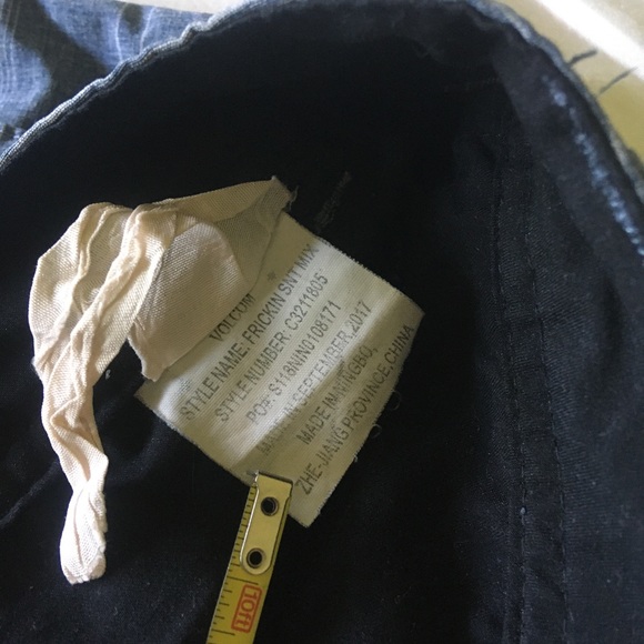 Volcom Blue-Gray Stripes Frickin Surf N' Turf Mix Hybrid Shorts Size 29 - Picture 5 of 8